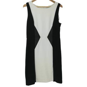 🔥 CK B/W Slimming Sheath Dress Sz 12